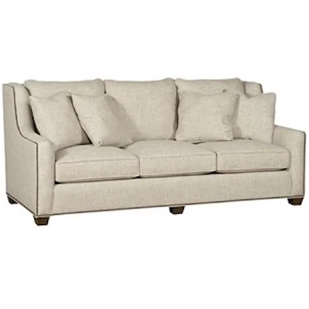 3-Seater Sofa with Nailhead Trim